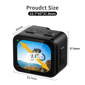 ODM OEM Của Nhà Sản Xuất Mini Thể Thao Dưới Nước Hành Động Máy Ảnh 5K 30fps HD Màn Hình Cảm Ứng Eis Wifi 21M Không Thấm Nước 4K Cao 60fps Video - Product Image 2