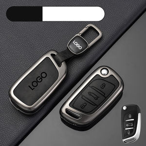 DM Pièces de rechange et accessoires pour voitures en alliage de zinc en cuir en bois pour <span class=keywords><strong>Peugeot</strong></span> Couverture de clé de voiture 508L 4008 408X 308 3008 5008 2008 - Product Image 2