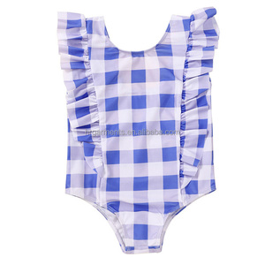 Western <strong>Cow</strong> Tag <strong>Print</strong> Summer Girls Swimsuit Ruffled Kids Swimwear for 0-16 Years Old Beach <strong>Bikini</strong> Swim Wear - Product Image 4