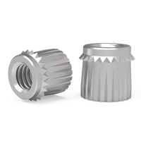 Custom Size Knurl Brass Plastic Insert Fasten and Nut for OEM Project Developer B2B Supply