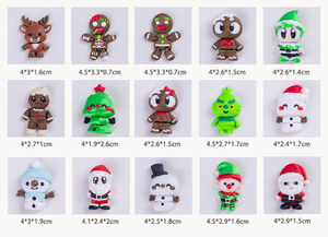 Figuras Navideñas <span class=keywords><strong>en</strong></span> Miniatura al por Mayor, Impresas <span class=keywords><strong>en</strong></span> 3D, Santa, <span class=keywords><strong>Grinch</strong></span>, Hombre de Nieve de Jengibre, para Minoristas, Decoración Navideña DIY, Manualidades - Product Image 2