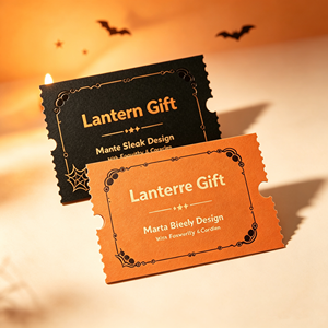 Tarjetas de Desafío de Halloween Personalizadas para Escape Room Casa Embrujada con Tu Logotipo Temático, Impresión Digital Mate Laminada e Impermeable - Product Image 3