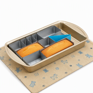 <span class=keywords><strong>Teglia</strong></span> da Forno in Acciaio <span class=keywords><strong>Alluminato</strong></span> Profondo con Lettere dell'Alfabeto - Resistente per Uso Domestico in Cucina, Sicura per Forno a Microonde e Porcellana - Product Image 1