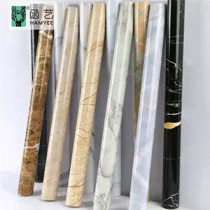 Marmer Modern Wallpaper PVC perekat Diri Dekorasi Stiker untuk Meja Makan Kabinet Tahan Air Furniture Renovasi Stiker Dinding