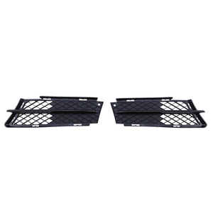 Bmw E90 Fog <b>Light</b> Bezels Black Abs Lower Center Grille Clip On Front Bumper Cover Left Right - Product Image 4