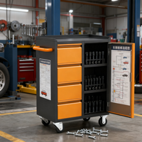 Chariot de rangement d'outils d'atelier en acier, rangement efficace avec personnalisation OEM