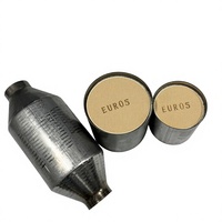 Convertisseur catalytique automobile haute performance Euro5, corps de 4,5 pouces, catalyseur céramique en nid d'abeille à trois voies pour système d'échappement