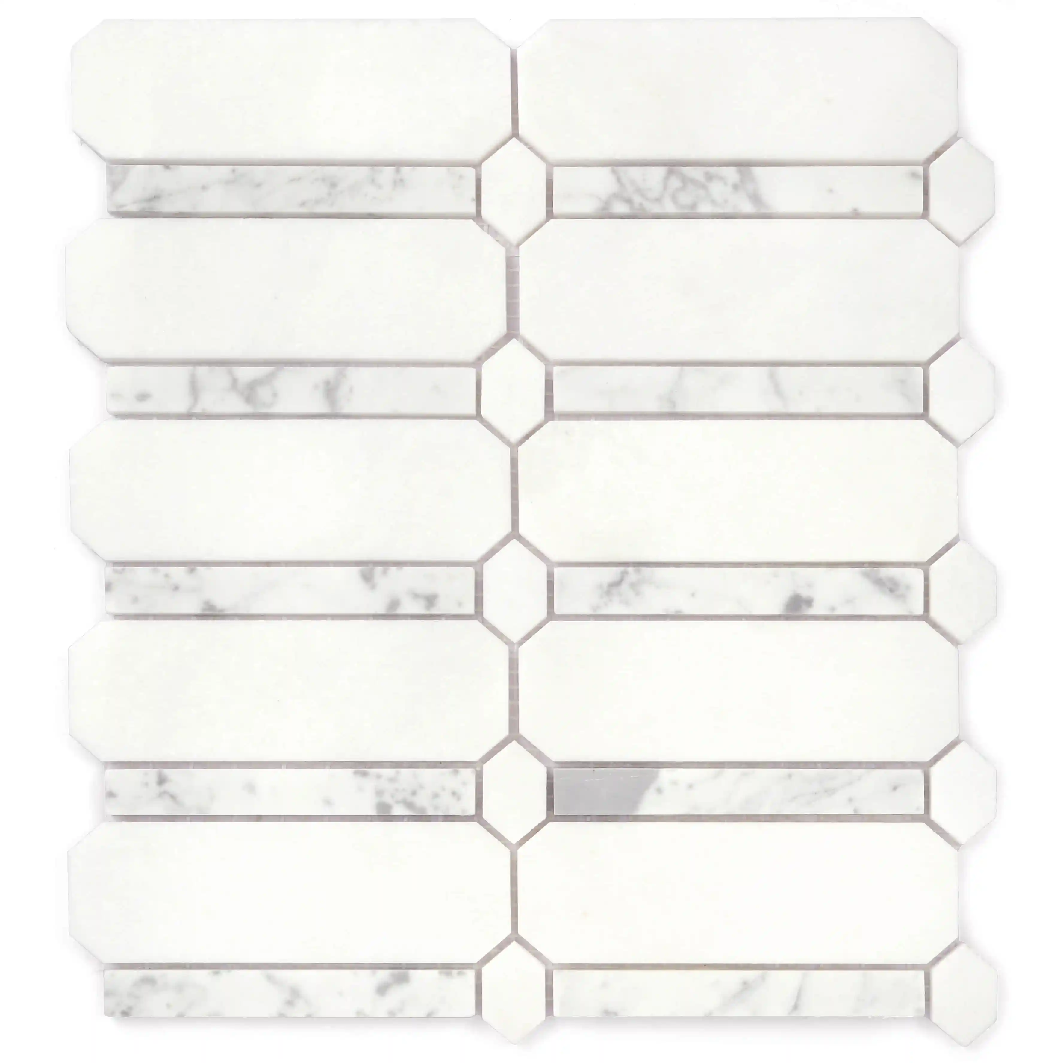 Marble Interior Factory Price Travertine Tile Floor Mosaic Marble Carrara White Marble Tiles Wall Stone