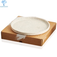 Paquet plat Kraft personnalisé, plaque ondulée pliante, soucoupe, ensemble de tasse, emballage de boîte cadeau