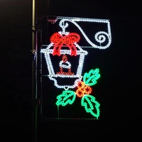 Lumière LED 2D personnalisable pour poteaux, motif décoratif, étanche, pour l'extérieur, Noël, éclairage de rue, aménagement paysager et décorations de mariage