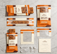 Sachet Doypack refermable personnalisé avec fenêtre transparente de qualité alimentaire pour l'emballage de fruits secs, noix, snacks et bonbons