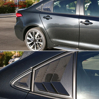 Accessoires de voiture Vent de fenêtre arrière Scoop Side Window Triangle Louver Cover Vents pour Toyota Corolla 2019-2020