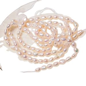 Haiyang Mutiara naturale di acqua dolce alla rinfusa perle barocche bianche aria Tawar filo di perle - Product Image 1