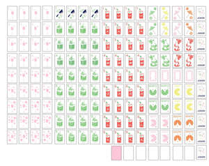 <span class=keywords><strong>Kit</strong></span> <span class=keywords><strong>de</strong></span> Mahjong Américain en Acrylique Rose et Blanc avec Motifs Oiseaux, Parapluie à Fruits, Bouteille <span class=keywords><strong>de</strong></span> <span class=keywords><strong>Rhum</strong></span> et Verre à Vin – Collection Bar à Cocktails Tropicaux - Product Image 2