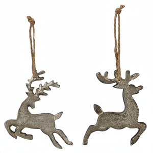 Adornos navideños de Reno colgantes de Metal tradicional árbol decorativo colgante vacaciones festivo decoración del hogar Idea de regalo de fiesta - Product Image 1