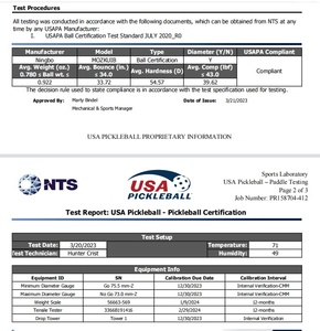 Free sample <b>Pickleball</b> Durable USAPA Approved 40 Hole Outdoor Rotation Dura Fast 40 Pickle <b>Ball</b> Seamless Professional - Product Image 6