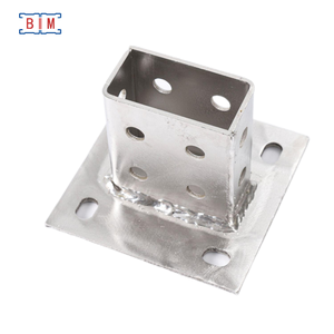 Çift Kanallı Çelik Profil için Ağır Hizmet Tipi SS304/SS316 Çelik Direk Taban Destek Braketi - Product Image 5