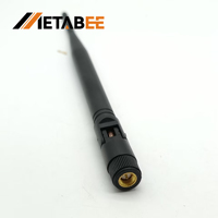 800-1900MHz mâle 90 degrés noir bâton de colle antenne en caoutchouc