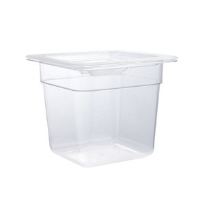 Cay nóng thân thiện với môi PC nhựa trong suốt thực phẩm container với nắp cho bên sử dụng rau thương mại phần hộp - Product Image 1