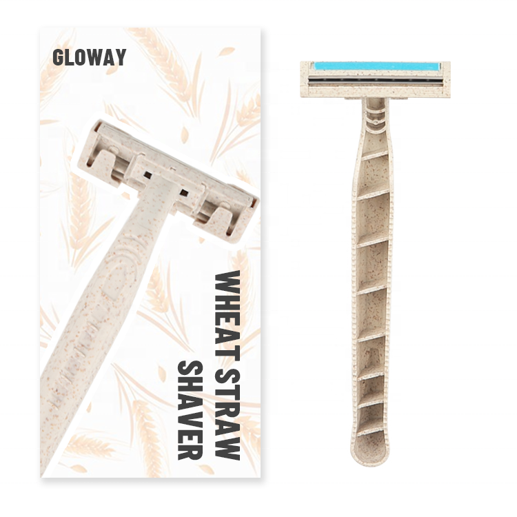 Gloway มีดโกนโกนขนสำหรับผู้ชายวัสดุรีไซเคิลขนสัตว์เลี้ยงแบบใช้แล้วทิ้งเป็นมิตรต่อสิ่งแวดล้อมเป็นมิตรต่อสิ่งแวดล้อม