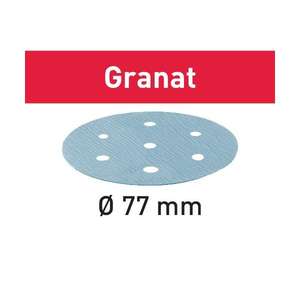 FESTOOL - 497406 Lámina abrasiva STF D77/6 Granat (50 Uds.) -ABRASIVOS EAN 4014549142714 - Product Image 1