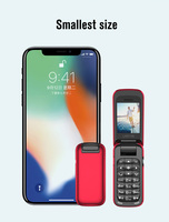 L8STAR BM60 Téléphone à clapet compact 1,14 pouces avec carte SIM unique, caméra, Bluetooth, changeur de voix magique, clavier QWERTY, espagnol