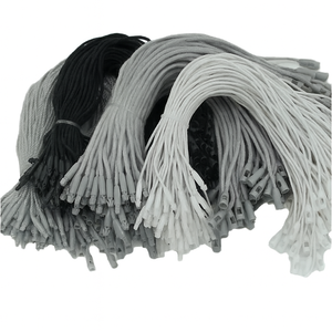 Fabrika toptan daire asmalı özel etiketler dize 18cm geri dönüşümlü tek kullanımlık Hangtag dize halat ile giyim plastik için - Product Image 1