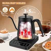 Ketel Kopi Mini Terbaru, Pemanas Air Teh, Samovar, Ketel Listrik untuk Peralatan Rumah Tangga, Ketel Gooseneck Pintar