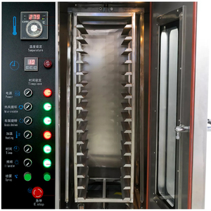 Horno rotativo de aire caliente Placa de acero inoxidable engrosada Pan Riba Tostadas Carro Horno Control de temperatura temporizado automático - Product Image 4