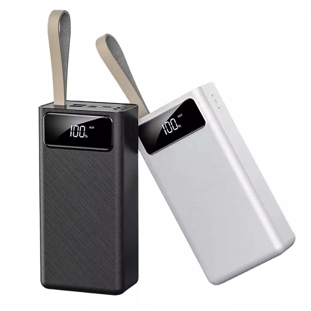 Factory Wholesale Large-Capacity 50000mah Portable Outdoor LCD Digital Display Mobile Phone Charger Universal 2A Fast Charging