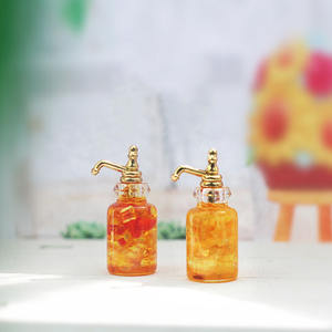 The New Doll's House Botellas en miniatura Simulado Mini tarro de vidrio Fruta Botella de <span class=keywords><strong>vino</strong></span> Micro Shot Props - Product Image 2
