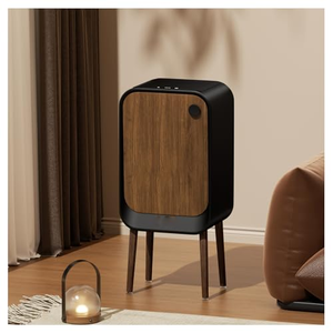 Poubelle design haut de gamme grande capacité style minimaliste luxe moderne du milieu du siècle en acier inoxydable - Product Image 1