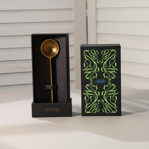 Luxury <b>Black</b> Sliding Drawer Gift <b>Box</b> Spoon Cutlery Packaging <b>Box</b> With Custom Insert - Product Image 2