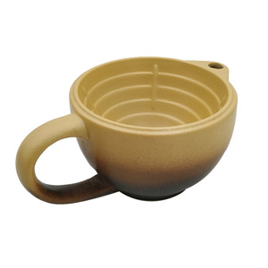 DISHI personalizzato portatile in ceramica sapone da <span class=keywords><strong>barba</strong></span> e crema ciotola con manico per gli uomini - Product Image 5