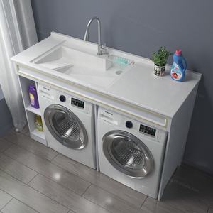 Espace aluminium armoire à linge balcon tambour séchage double armoire à linge combinaison lavabo intégré Armoires de salle de bain - Product Image 4