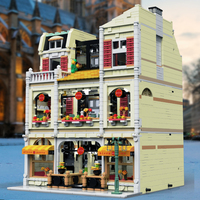 Modèle de pizzeria Urge 10202, puzzles 3D, bricolage, mini-maison, nouveaux jouets pour filles, maisons pour blocs, jouets de construction