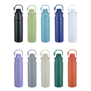 Termo duradero de 500 ml con diseño de boca curva: Botella de viaje ligera y a prueba de fugas para uso en la oficina y al aire libre - Product Image 4