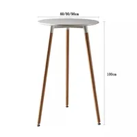 ホワイトバーテーブルハイデザイン北欧スカンジナビアレストランテーブルと椅子カクテルパーティーテーブル