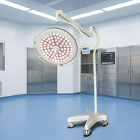 Lampe chirurgicale LED sans ombre, mobile, à lumière froide, haute fidélité des couleurs, pour clinique vétérinaire