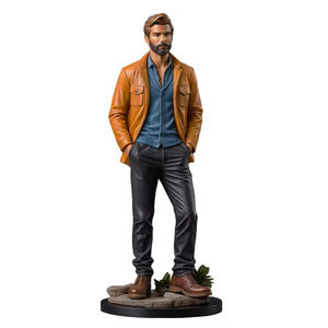 Kundenspezifische Realistische Moderne Statue aus Kunstharz, 3D-Männerfigur, Miniatur-Menschenfigur aus Polyresin, Action-Figur für Kinder-Bastelarbeiten - Product Image 1