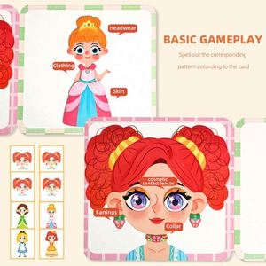 Ensemble de jeu créatif pour la maison ou en voyage, poupées princesse à habiller, livre de puzzle magnétique pour filles - Product Image 4