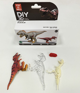 Pterosaures, Tricératops, Brachiosaures, <span class=keywords><strong>Mosasaures</strong></span>, Velociraptors : Ensemble de jouets de puzzle 3D à assembler soi-même, squelettes de dinosaures - Product Image 6