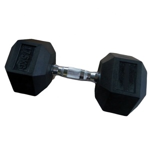 Custom <strong>40kg</strong> Hex Rubber <strong>Dumbell</strong> From China - Product Image 3
