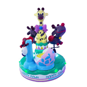 Carosello di cavallo in metallo a gettoni per bambini città centro commerciale ingresso videogioco a dondolo auto impianto inglese perfetto - Product Image 1