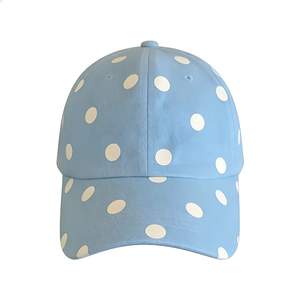 Casquette de baseball personnalisée à pois, impression numérique, coton lavé vintage, réglable pour femmes et hommes - Product Image 2