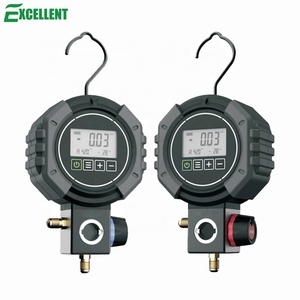 מד לחץ דיגיטלי עבור גז קירור R22, R134a, R410a, R407, R502 עם <span class=keywords><strong>2</strong></span> צינורות חיבור, טבעת הרכבה 1.5 מטר - Product Image 5