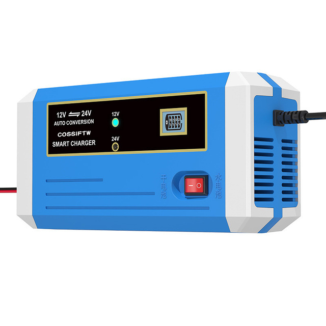12V 24V 6A Battery Charger AC 220V for Motorcycle Car Construction Vehicle