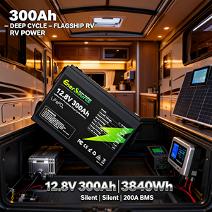 Baterai Lifepo4 12V 12.8V 300Ah 3.84kWh Siklus Dalam Pengganti untuk Aki Timbal Asam Surya RV Kelautan - Product Image 6