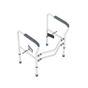 Elderly <strong>Mobility</strong> Aids Adjustable 150kg Capacity Powder Coated Bathroom Toilet Safety Rail Tool-free Rehabilitation Therapy - Product Image 5