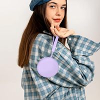 Porte-monnaie miniature pour enfants en silicone rond personnalisé avec motif géométrique, écologique, multifonctionnel, avec fermeture éclair, porte-clés